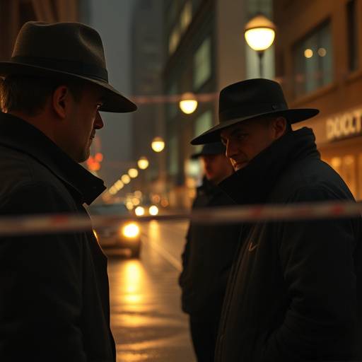 Detetives observando em The Wire